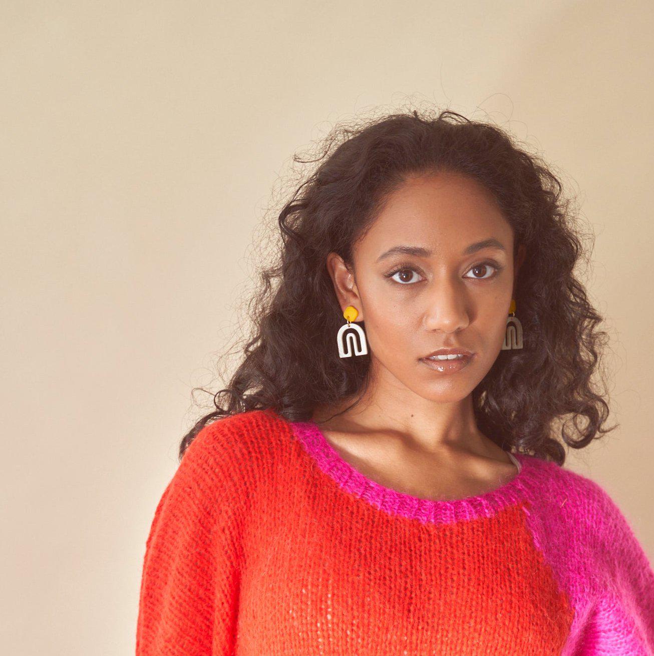 Pika - pearl and lemon-Veronica Antonucci-Veronica Antonucci-nachhaltige-statement-ohrringe-schweiz