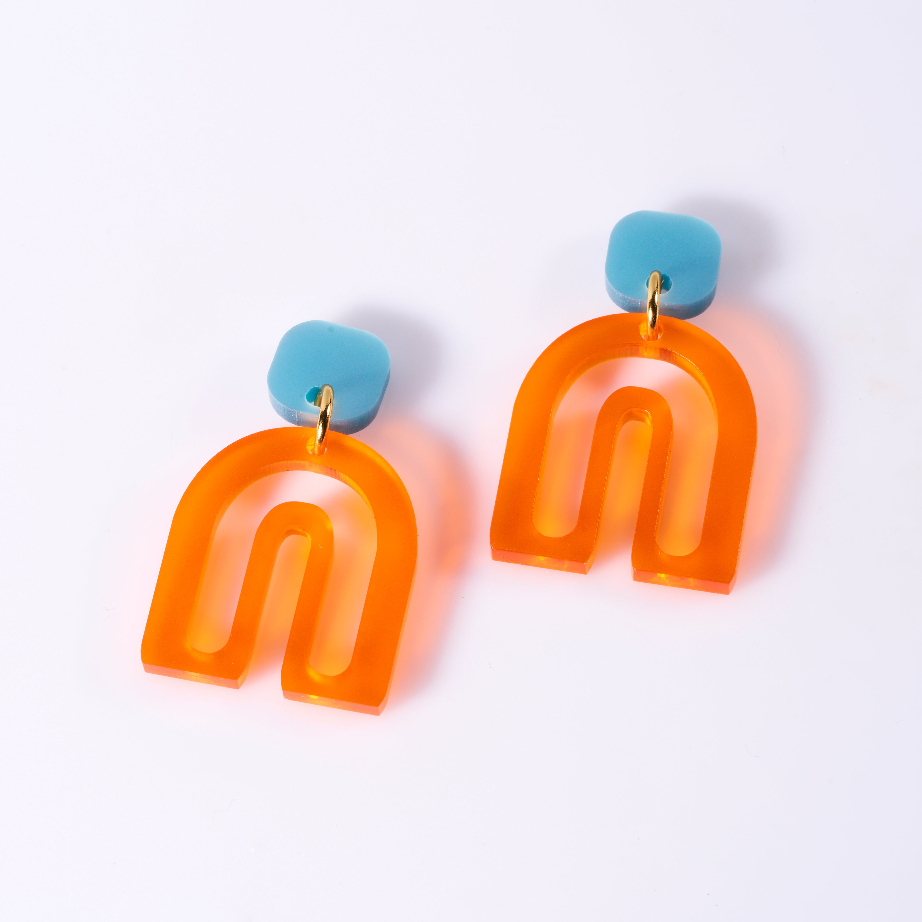 Pika - frosted orange & pearly blue