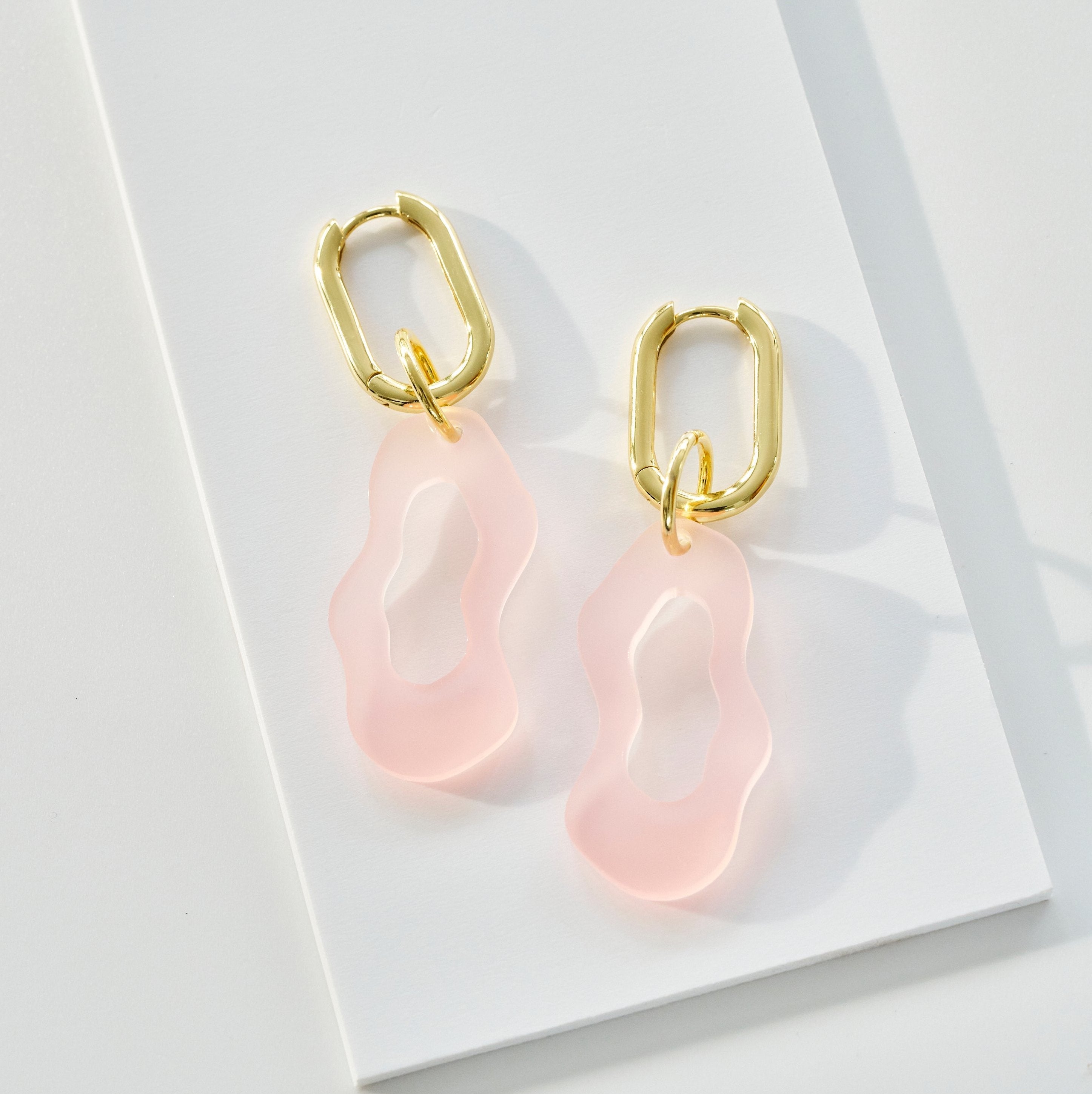 29 Palms Sunset - Gigi - Soft Rose-Gold-plated hoops-Veronica Antonucci-sustainable earrings