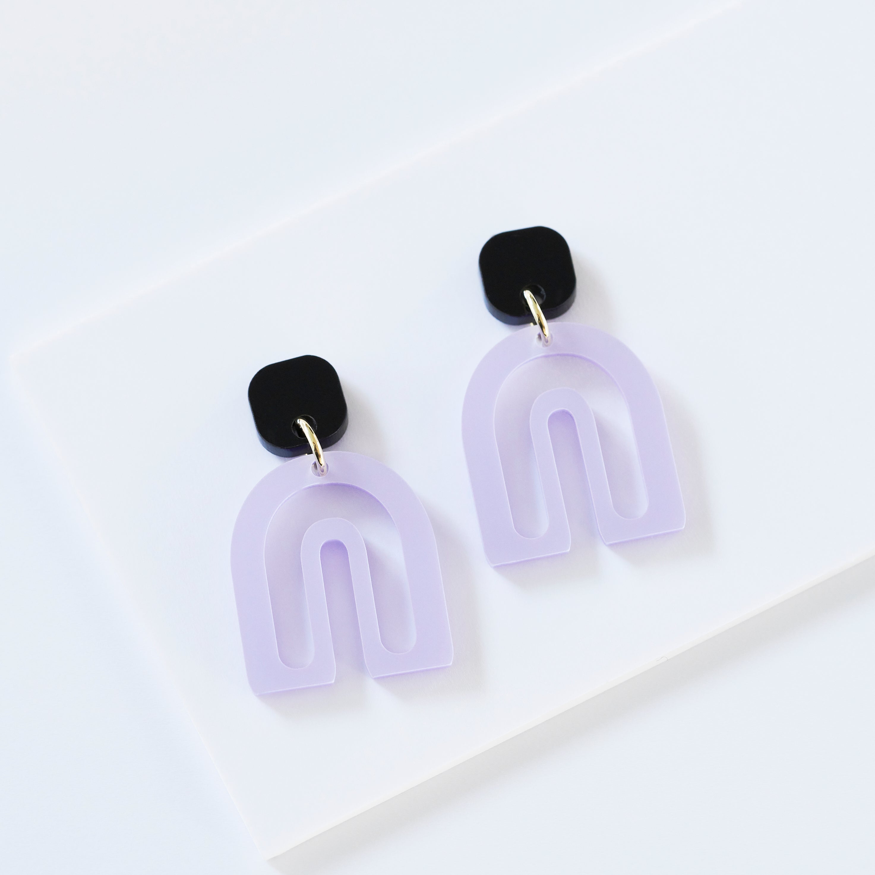 Pika - pearly lavender and black-Veronica Antonucci